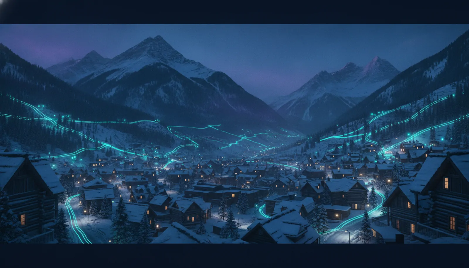 a Rocky Mountain town beneath snowcapped peaks — HyppoAI serves businesses in Sunset, UT